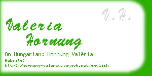 valeria hornung business card